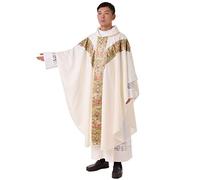 BLESSUME Prêtre Célébrant Chasuble catholique Église Père blanc Masse Vêtements Peignoir