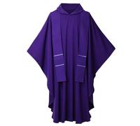 BLESSUME Prêtre Chasuble Église de masse Blanc Vêtements (Violet)