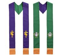 BLESSUME Prêtre Réversible A volé Vert et Violet