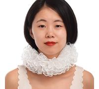 BLESSUME Renaissance Cou Ébouriffer Collier (15.5'' Blanco)