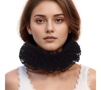 BLESSUME Renaissance Cou Ébouriffer Collier (16.5'' Negro)