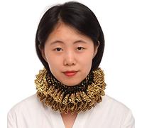 BLESSUME Renaissance Vintage Neck Ruff Collier Ruffled élisabéthain Cosplay Cadeau d'or