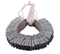 BLESSUME Renaissance Vintage Neck Ruff Collier Ruffled élisabéthain Cosplay Cadeau d'or (Grey)