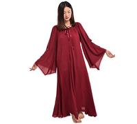 BLESSUME Robe Médiévale Renaissance Pirate Fair Mariage Celtique Underdress (Vin Rouge, S)
