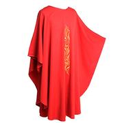 BLESSUME Rouge Catholique Église Chasuble Prêtre Robe Clegy Vêtements (Style #3)