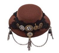 BLESSUME Steampunk gothique mini haut chapeau Dentelle Cheveux agrafe (J)