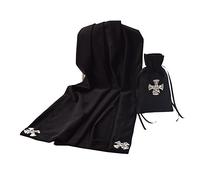BLESSUME Tarot Nappe avec Sac de Tarot (Noir)