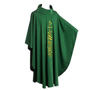 BLESSUME Vert Catholique Église Chasuble Prêtre Robe Clegy Vêtements Hommes (Style#3)