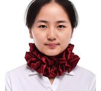 BLESSUME victorien Renaissance Cou Ébouriffer Collier Costume Accessoire (Rouge)