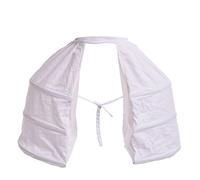 BLESSUME Victorien Robe Double Sacoche Jupon, Blanc, Un Taille