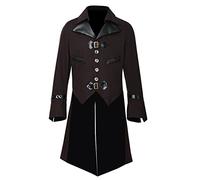 BLESSUME victorien Steampunk Manteau Avaler À queue Veste (M)