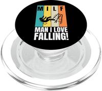 Blessure drôle est tombée des échelles et Construction os cassé PopSockets PopGrip pour MagSafe