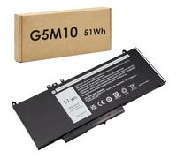BLESYS G5M10 F5WW5 Batterie pour Dell Latitude E5550 / E5450 série Batterie de Rechange [7.4V 51Wh]