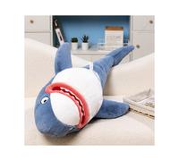 (Bleu, 105 cm/41,34 pouces) Peluche poupée oreiller jouet requin poupée PP coton super doux peluche