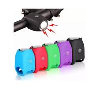 (Bleu) 2x Anneaux de vélo VTT Klaxon de vélo électrique étanche 120 dB Anneau de guidon