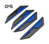 (bleu) 4pcs Autocollants Réfléchissants pour Voiture Résistant aux Rayures Premium Poignée de Porte Réfléchissante Décalcomanie