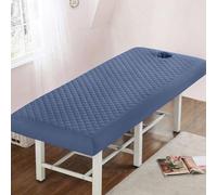 Bleu,60x180cm/1.9x5.9ft,Beauté Draps De Table De Massage Avec Trou,Table De Massage Drap De Lit Couvre-Lit Lavable SPA Housse De Lit De Massage Housse De Protection