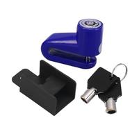 Bleu Antivol de Disque de Frein pour Moto en Métal | Blocage Rapide, Sécurité Stationnement, pour Scooter et Vélo à Disque, Usage Urbain