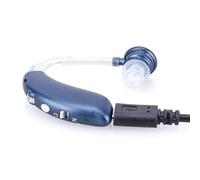Bleu avec EU Plug - Appareil auditif BTE Bluetooth Rechargeable, pour la surdité, réglable, amplificateur sonore