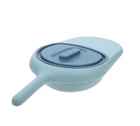 Bleu, Bassin de Lit avec Couvercle, pour Soins Design Incliné PP | Antidébordement, Couverture Étanche, Usage en Routine D'accompagnement, Centres Médicaux, Patients Alités