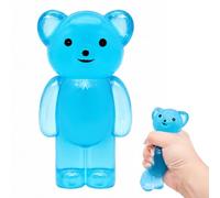 Bleu Bear Squishy,Jouets Fidget Toys,Squeeze Jouet Anti Stress,Antistress | Bleu Bear Squishy,Jouets Fidget toys,Squeeze Jouet Anti Stress,Antistress Balle,pour Soulager Le Stress Anxieux