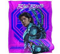 Bleu Beetle (2023) Beetle Neon Glare Plaid Ultra Doux au Toucher Soyeux - 152 x 127 cm