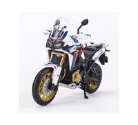 (Bleu blanc) Maisto 1:18 Honda Africa Twin DCT Moto Course Voiture Simulation Alliage Modèle de Voiture