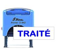 Bleu Brillant S-842 En Plastique De Tampon En Caoutchouc D'Encrage D'Individu Fait Sur Commande Traité Par Encre Pré Traitée 14 X 38 Millimètres