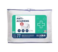 Bleu Calin Couette Chaude Anti-Acariens 240x260 cm, pour lit 2 Personnes, Enveloppe Douce Microfibre, Fabriquée en France