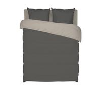 Bleu Câlin RM 40H1401H0 Couette Imprimée, Microfibre, Graphite/Chamois, 140x200 cm