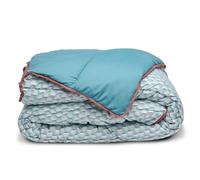 Bleu Câlin Couette imprimée Douceur 350g/m2 - Chaude et Douce - Utilisation sans Housse - 140x200cm