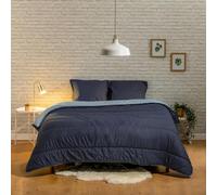 Bleu Câlin Couette imprimée La Contraste 400gr/m2 - Chaude et Douce - Utilisation sans Housse - 140x200cm