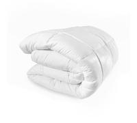 Bleu Câlin Couette Très Chaude 2 Personnes, Sensation Duvet, Enveloppe coton, Blanc, 220x240 cm