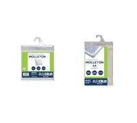 Bleu Câlin Lot Alèse Protège-Matelas pour Lit 160x200 cm, Forme Drap Housse + 2 Protège-Oreillers 60x60 cm - Molleton 70% Coton/30% Polyester