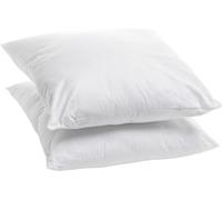 Bleu Calin Lot de 2 Oreillers Coton Bio - Confort Ferme - Enveloppe 100% Coton Issu de l'agriculture Biologique certifié GOTS - 60x60cm