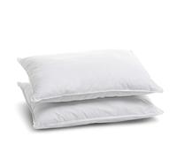 Bleu Calin Lot de 2 Oreillers Mémoire de Forme Mixte - Enveloppe 100% Coton - Fibre Polyester et Barrettes de Mousse à mémoire de Forme - Certifié Oeko-tex - 50x70cm