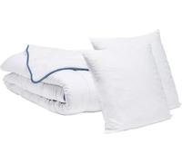 Bleu Calin Pack 2 personnes Couette tempérée 220x240cm + 2 Oreillers 60x60cm