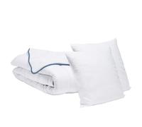 Bleu Calin Pack 2 Personnes Couette Tempérée 240x260cm + 2 Oreillers