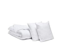 Bleu Câlin Pack Anti-Acariens Couette Chaude 240x260cm + 2 Oreillers