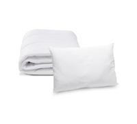 Bleu Calin Pack Bébé Ensemble Couette 75x120cm + Oreiller bébé 40x60cm - Lavable à 95°C