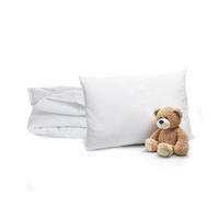 Bleu Câlin Pack Bébé Couette légère 100x135 cm + Oreiller Moelleux 40x60 cm pour Lit Bébé 70x140 cm - Lavable à 95°C - Certifié Oeko-Tex