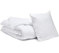 Bleu Calin Pack Économique Couette Tempérée 140x200 + Oreiller Moelleux 60x60cm
