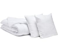 Bleu Calin Pack Lavable à 95 Couette Chaude 220x240 + 2 Oreillers Moelleux 60x60cm