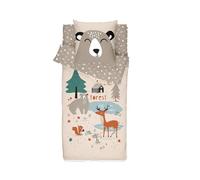 Bleu Calin Rechange Caradou® Forêt Parure de Lit Enfant en Coton 90x190cm