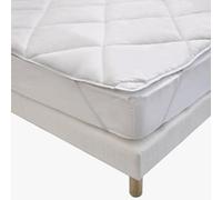Bleu Calin Surmatelas 160x200 cm - Moelleux et Respirant - Lavable à 95°C - Enveloppe Anti-Transpiration - Fabriqué en France