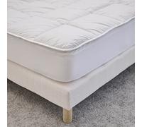 BLEU CALIN Surmatelas 90x190 cm Sensation Duvet - Très Chaud - Confort Moelleux - Enveloppe 100% Coton