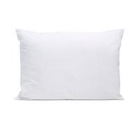 Bleu Calin Taie d'oreiller Unie 100% Percale de Coton 80 Fils/m² - 50x75cm - Blanc