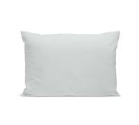 Bleu Calin Taie d'oreiller Unie 100% Percale de Coton 80 Fils/m² - 50x75cm - Gris Clair