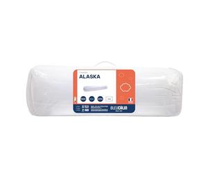 Bleu Calin Traversin Gonflant Alaska Confort Premium, 160 cm, Enveloppe 100% Coton, Blanc
