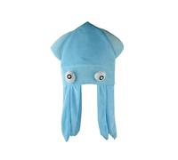 (bleu)Chapeau de calmar arc-en-ciel unisexe - Costume de fête d'Halloween amusant pour adulte